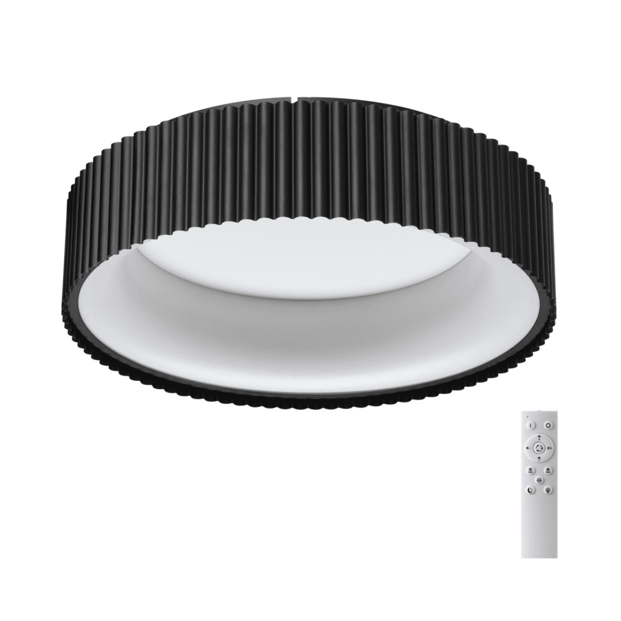 Sonex 7712/56L AVRA LED SN Светильник металл/акрил/белый/черный LED 56Вт 3000-6500К D460 IP20 пульт ДУ SHARMEL