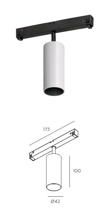 Technolight  86108-3K-01-WH Спот 42 48В 8Вт 3000К 93+ 36° недиммируемый RAL 9016 белый