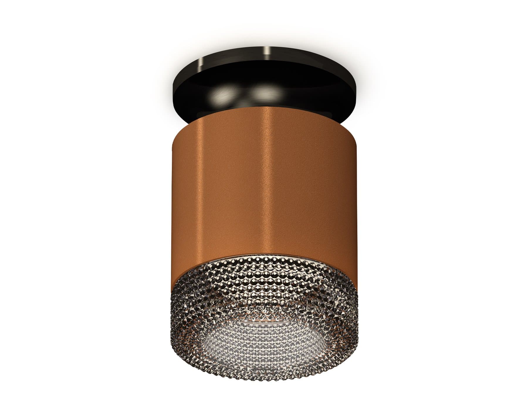 Ambrella Комплект накладного светильника с композитным хрусталем XS7404102 SCF/BK кофе песок/тонированный MR16 GU5.3 (N7926, C7404, N7192)