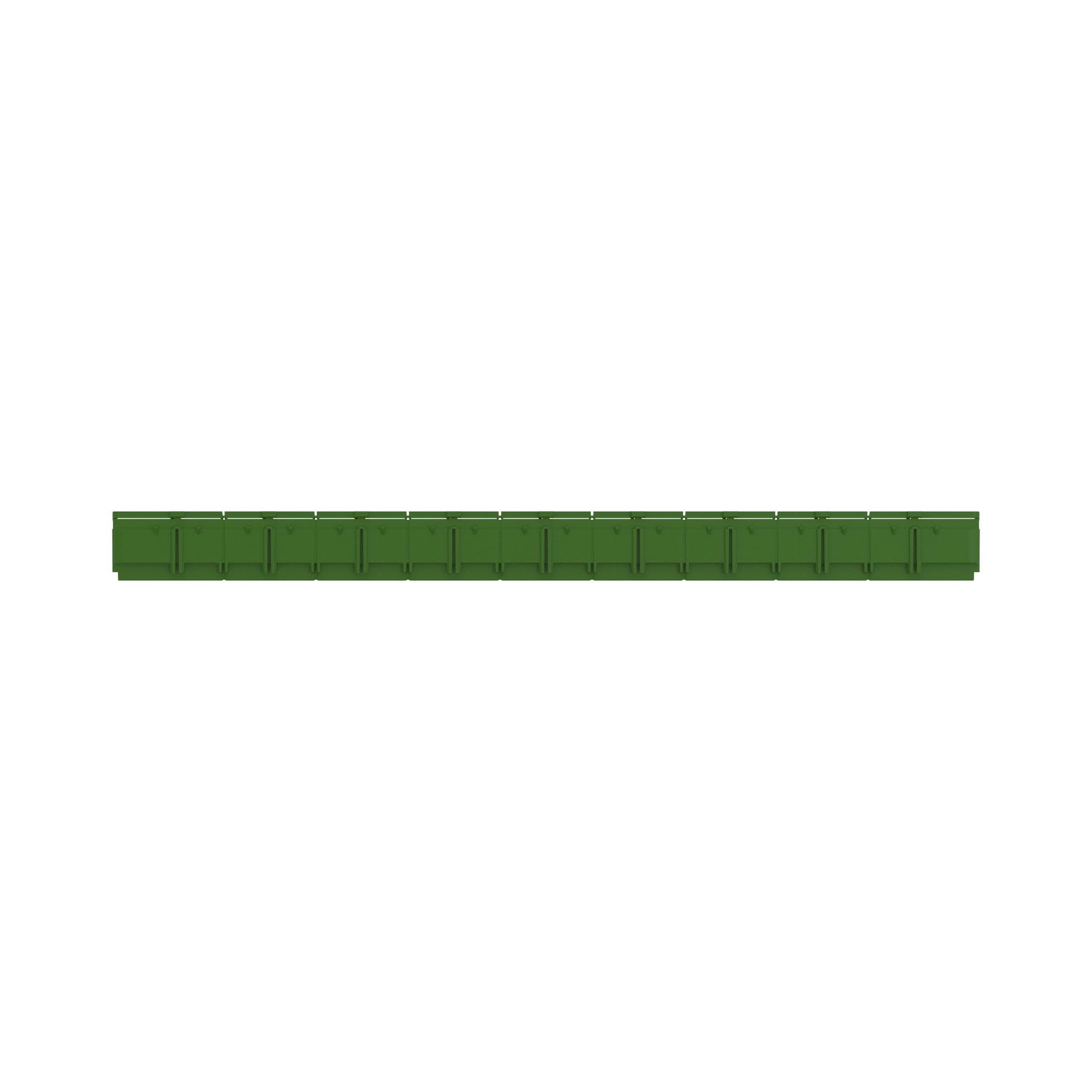 DKC FRAME Шинный держатель 409мм (9 сегментов, до 45 полюсов), зеленый (только для 18, 54 и 72 модуля) — миниатюра 5