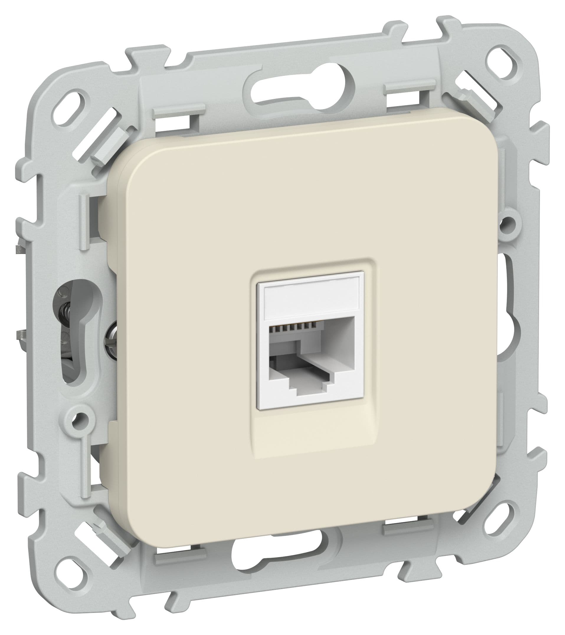 IEK FLITE Сливочный Розетка компьютерная RJ45 категория 6 UTP