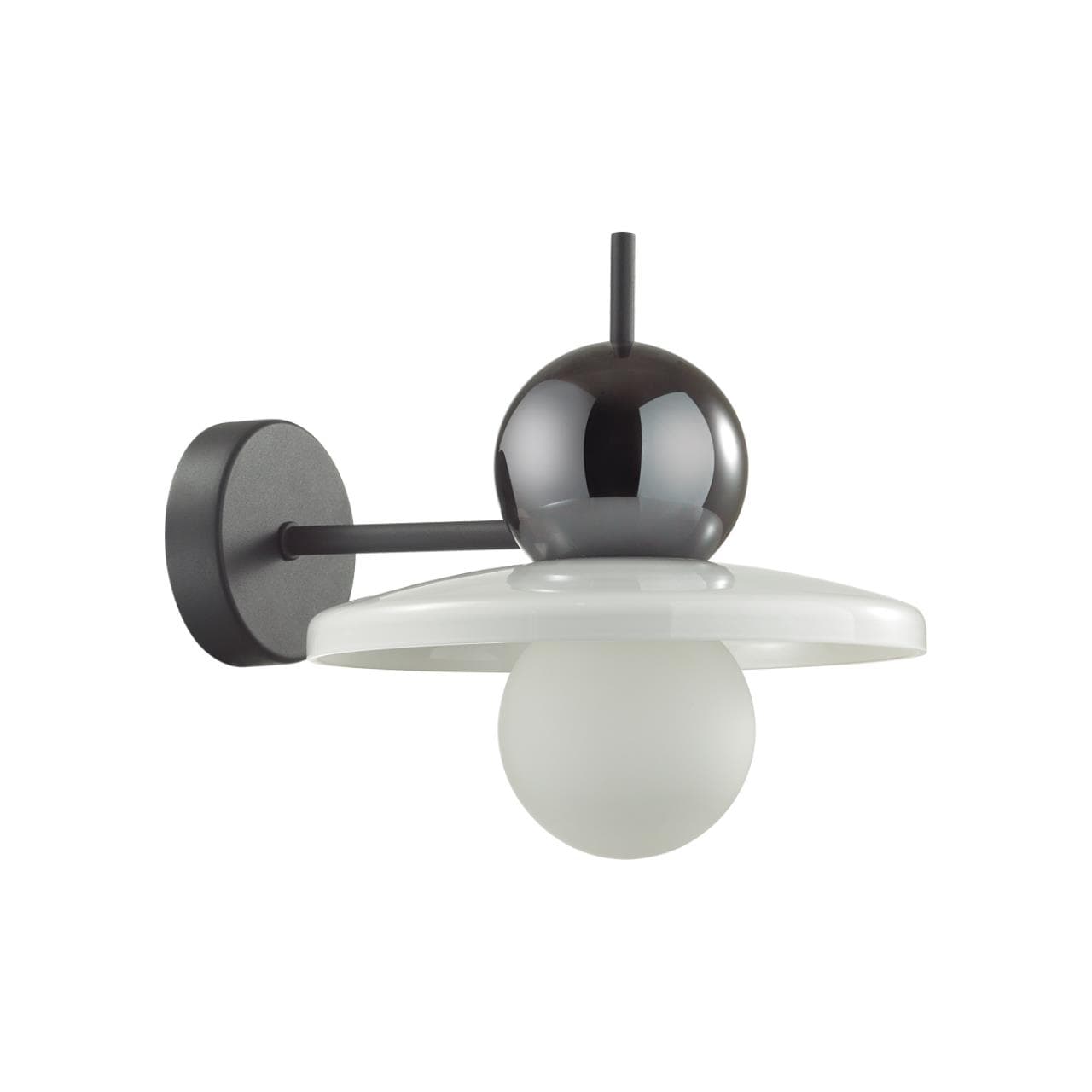 Odeon Light 5014/1WD MODERN ODL23 295 черный/белый/белый матовый металл/стекло Бра G9 LED 5W HATTY — миниатюра 1