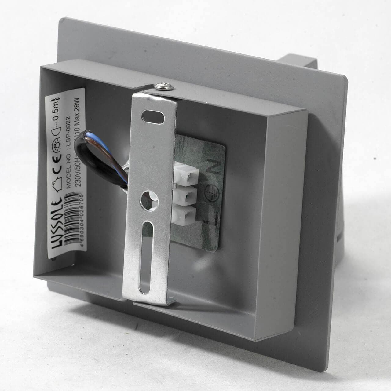 Lussole LOFT Металл Серый /  Металл Светильник настенно-потолочный GU10 5,5W GRLSP-8022 — миниатюра 3