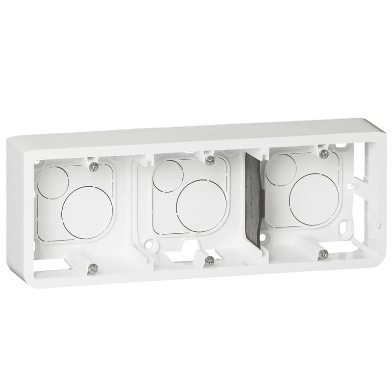 Legrand Mosaic Рамка подъемная горизонтальная на 6,8 или 3x2 модулей, глубина 40мм, белая 080286 — миниатюра 3