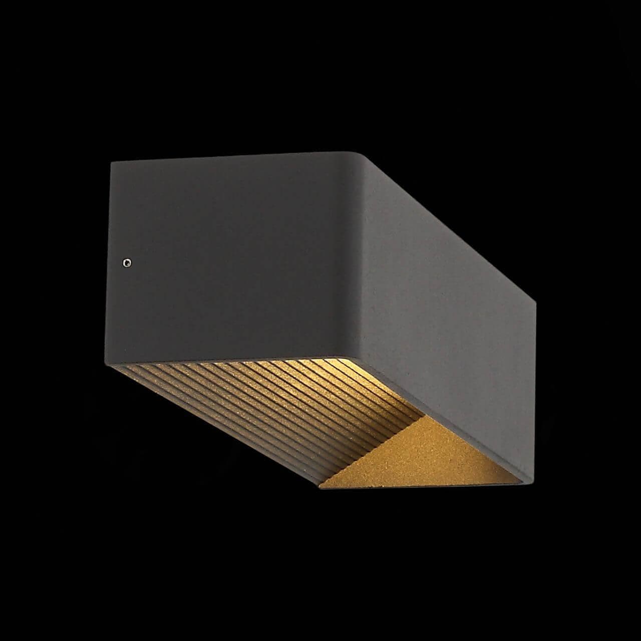 ST LUCE SL455.401.01 Светильник настенный  Черный/Черный LED 1*9W — миниатюра 2