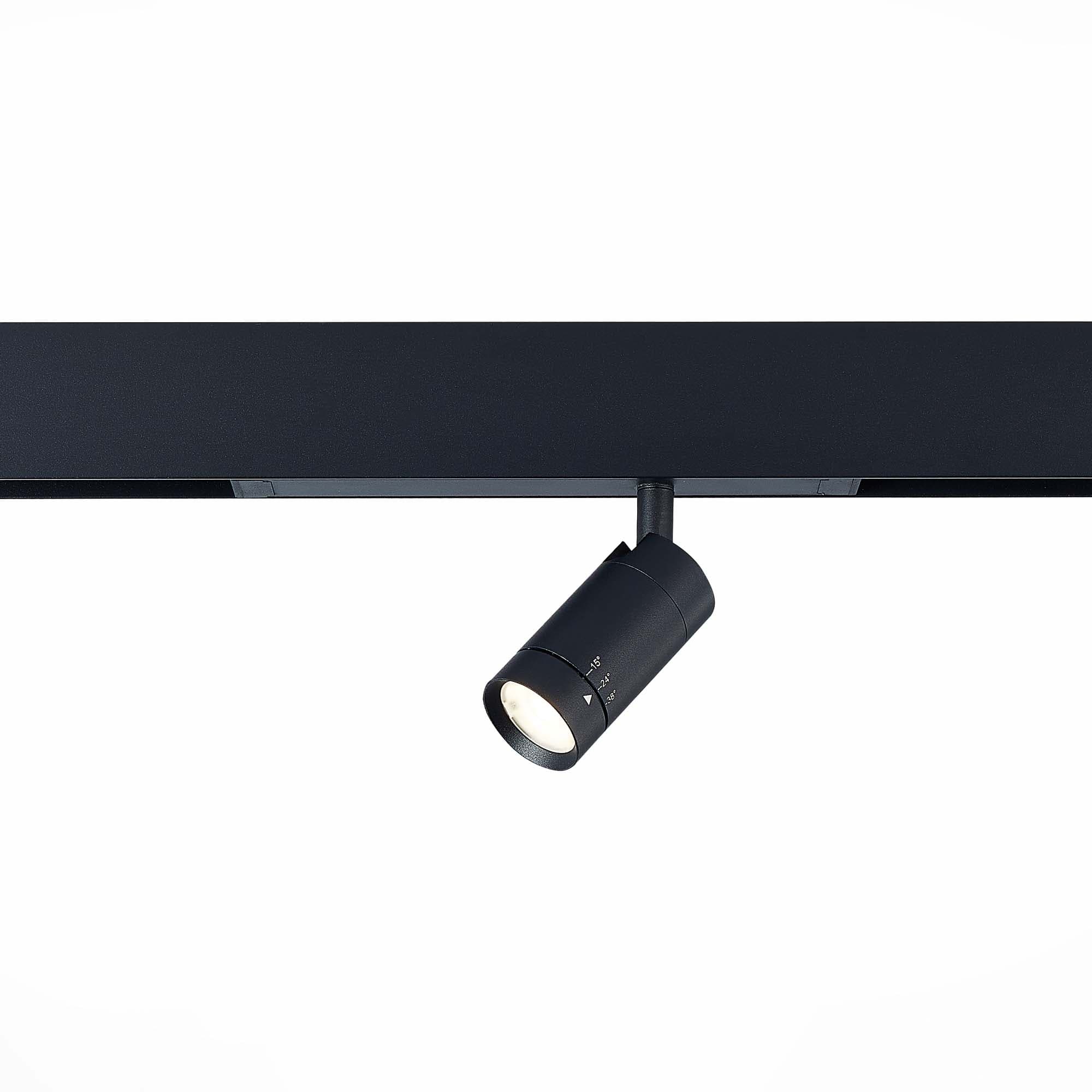 ST LUCE ST658.496.07 Светильник трековый Черный LED 1*7W 2700K-6000K 400Lm Ra>90 15-38 IP20 D40xH90 220V
