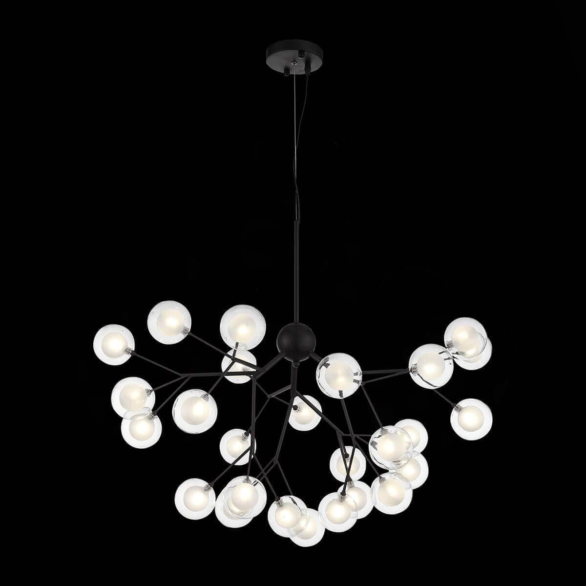 ST Luce SL376.403.27 Светильник подвесной Черный/Прозрачный, Белый G4 LED 27*2W — миниатюра 2