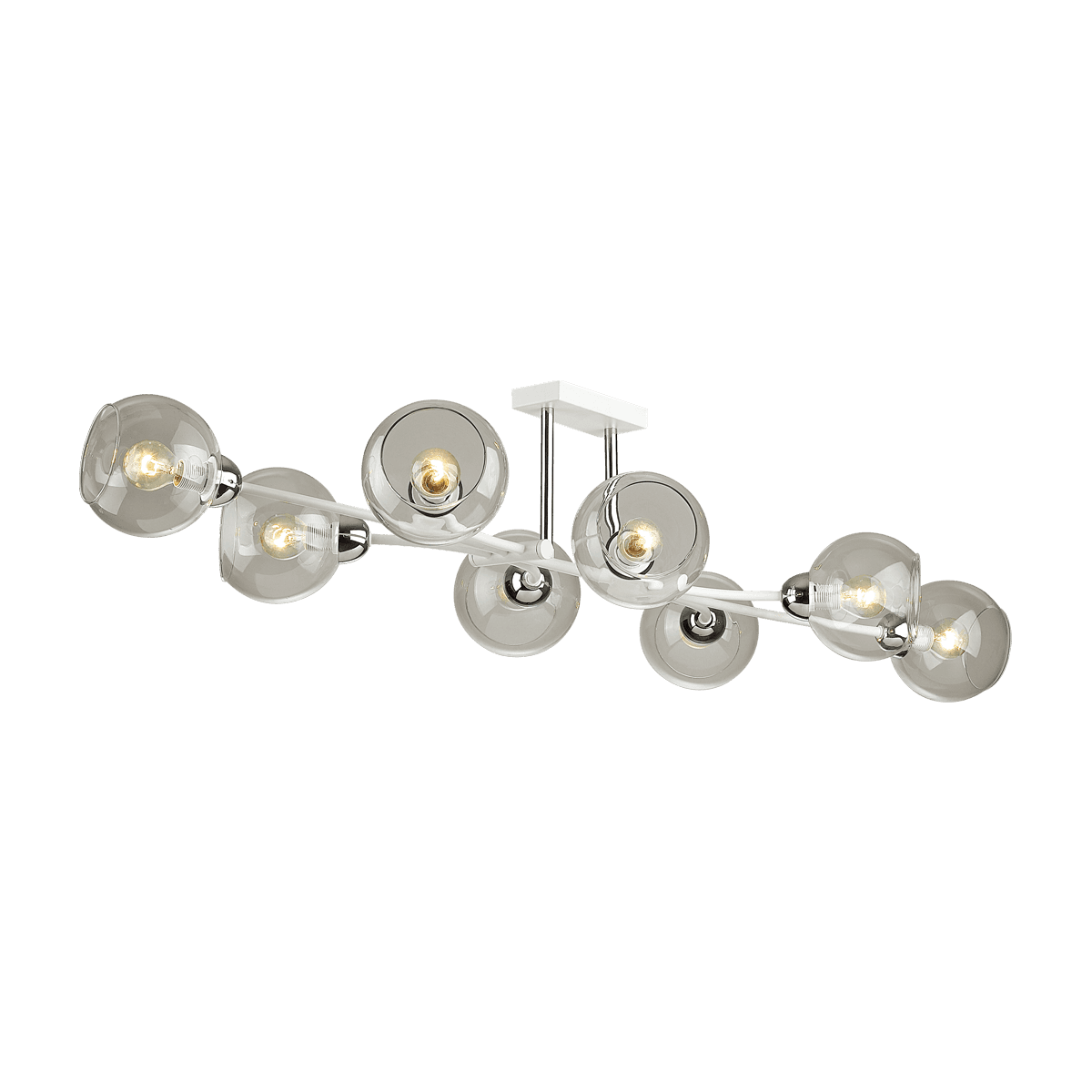 Lumion 4517/8C MODERNI LN21 165 белый, хром Люстра потолочная E14 8*40W 220V ALANA — миниатюра 2