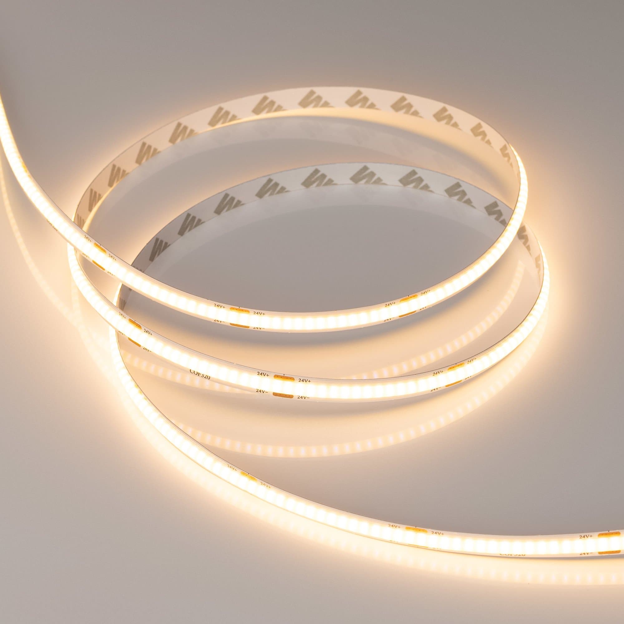 Arlight Лента COB-X320-8mm 24V Warm2700(8 W/m, IP20, CSP, 5m) (-) 039023 — миниатюра 5