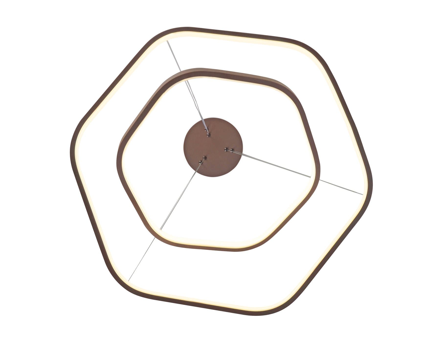 Ambrella Подвесной светодиодный светильник FL361/2 CF кофе 48W 4200K D400/600*1200 (без ПДУ) — миниатюра 6