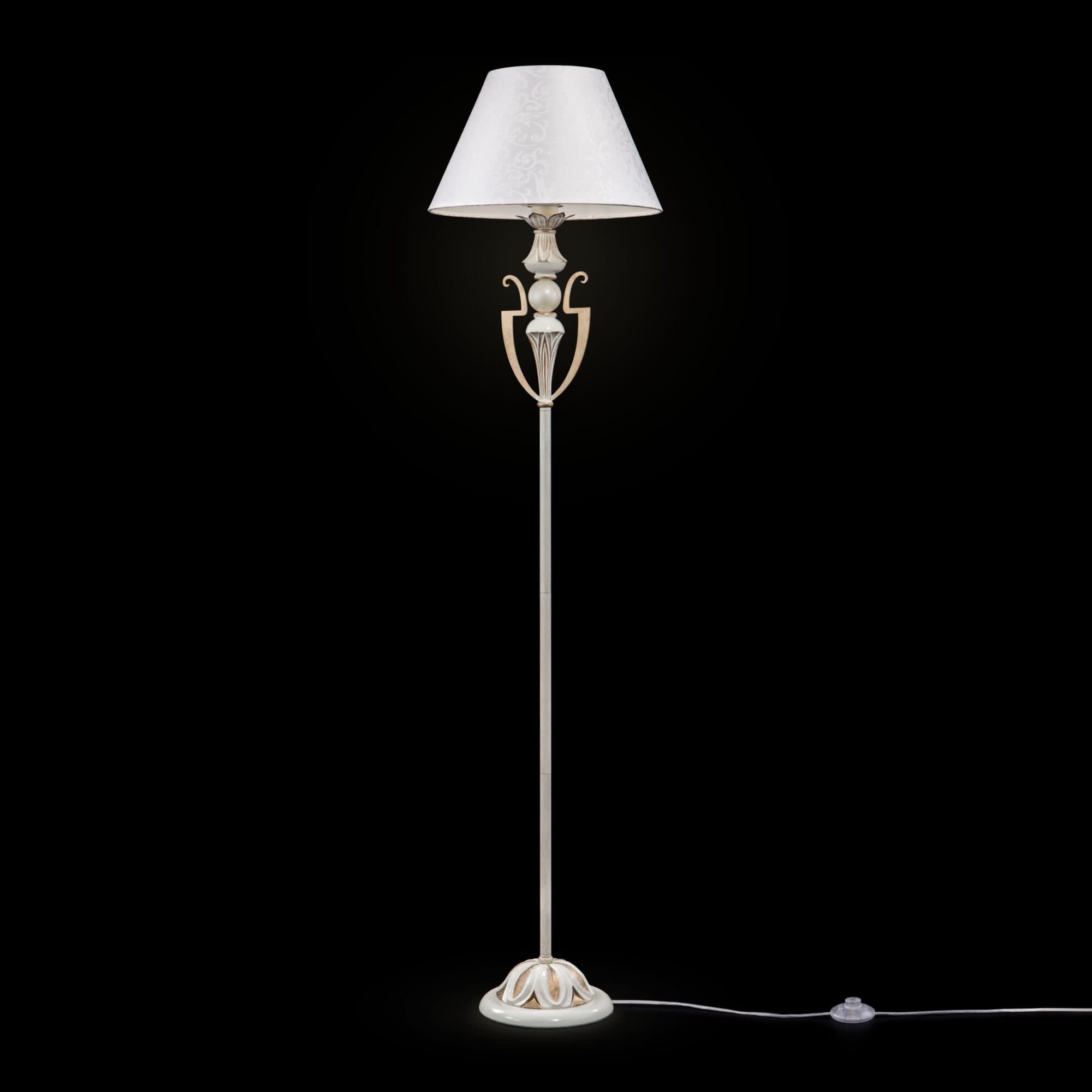 Maytoni Elegant Monile Белый с Золотом Торшер 1xE27 40W ARM004-00-W — миниатюра 5