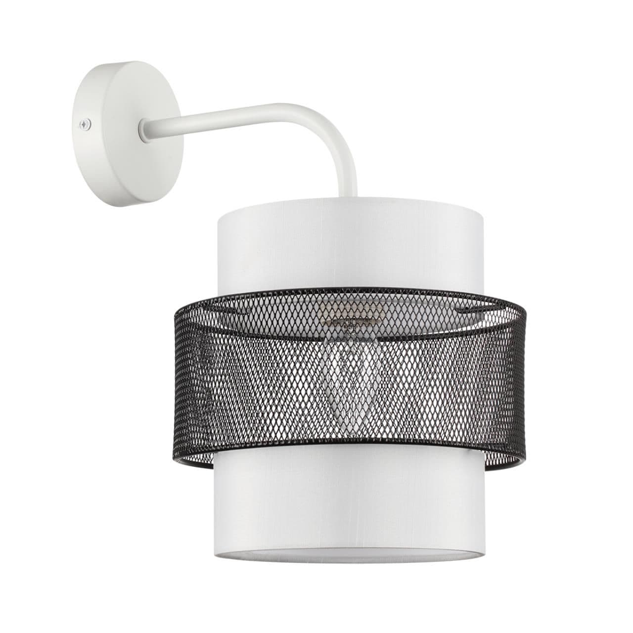 Lumion 8002/1W MODERNI LN24 белый, черный металл/металл, текстиль Бра Е27 60W 220V ANIMAISA