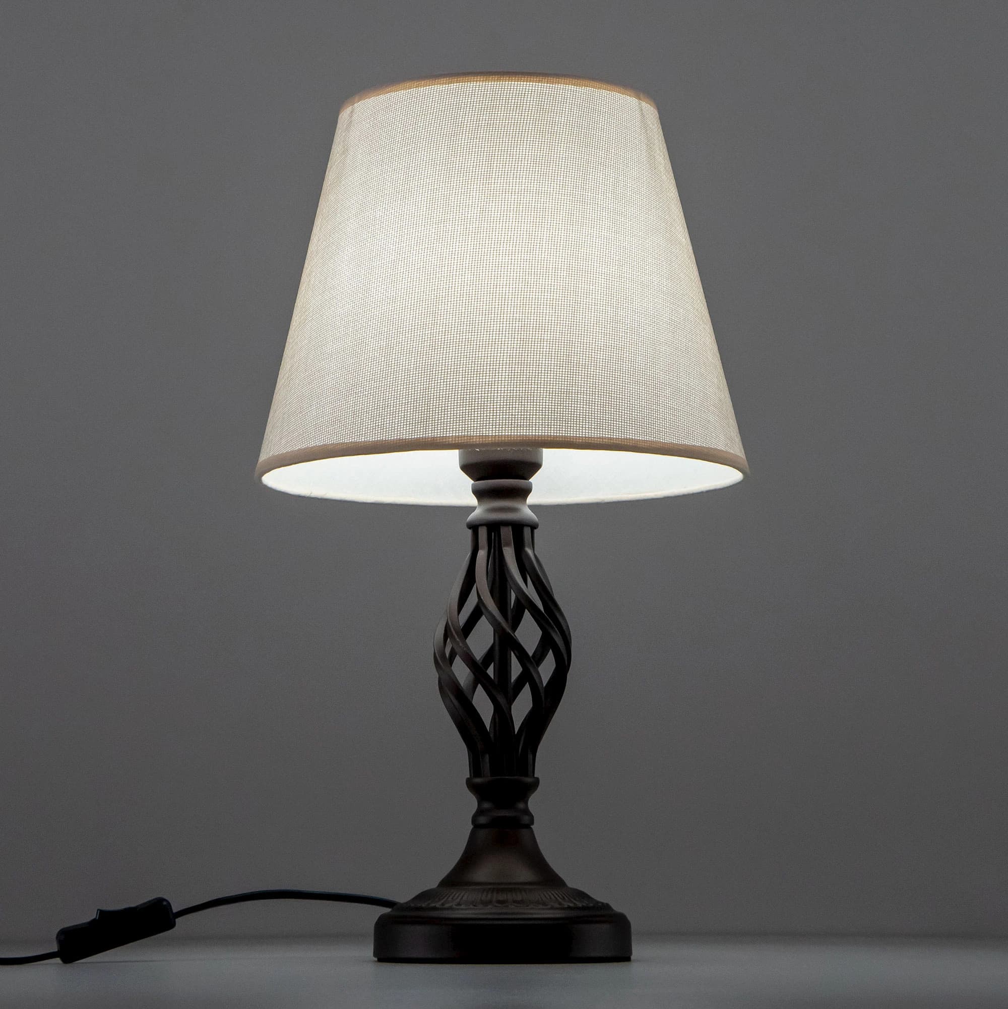 Citilux CL402855 Вена Кофейный+Рогожка Светильник Настольный — миниатюра 10