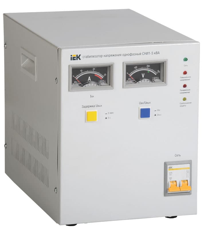 IEK Стабилизатор напряжения СНИ1-5 кВА однофазный