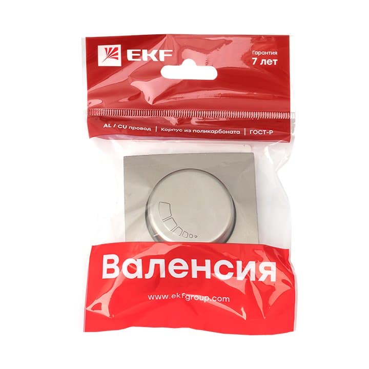 EKF PROxima Валенсия лицевая панель светорегулятора 600W 220В кашемир — миниатюра 2
