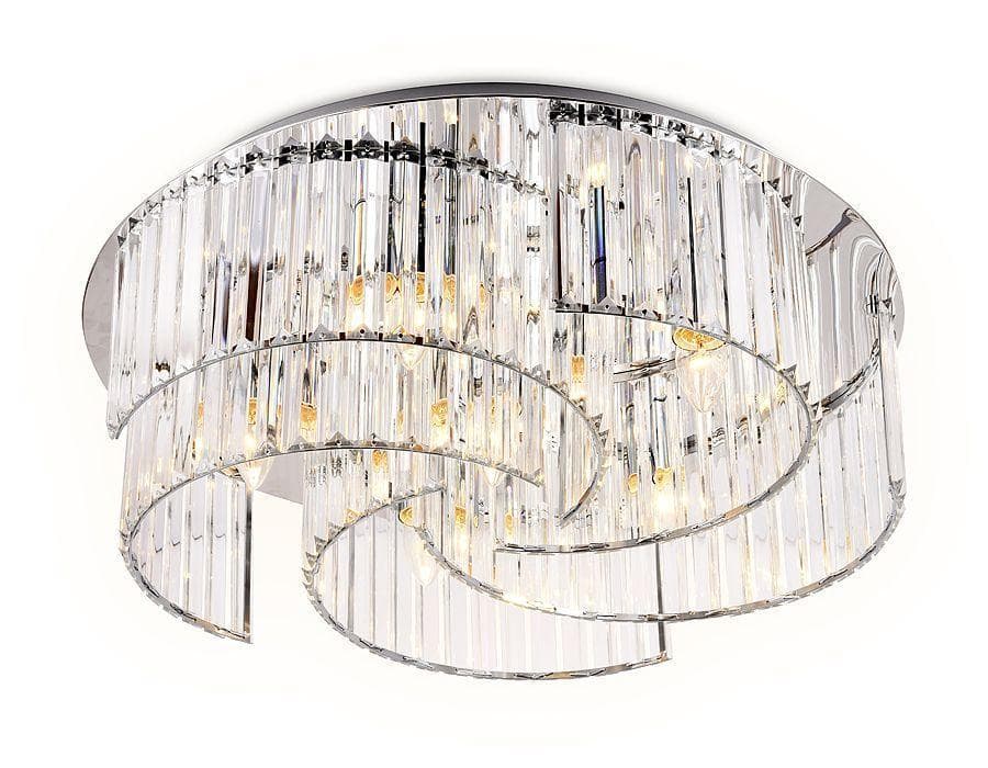 Ambrella Потолочный светильник TR5205/6 CH/CL хром/прозрачный  E27/6 max 40W D600*180 — миниатюра 1