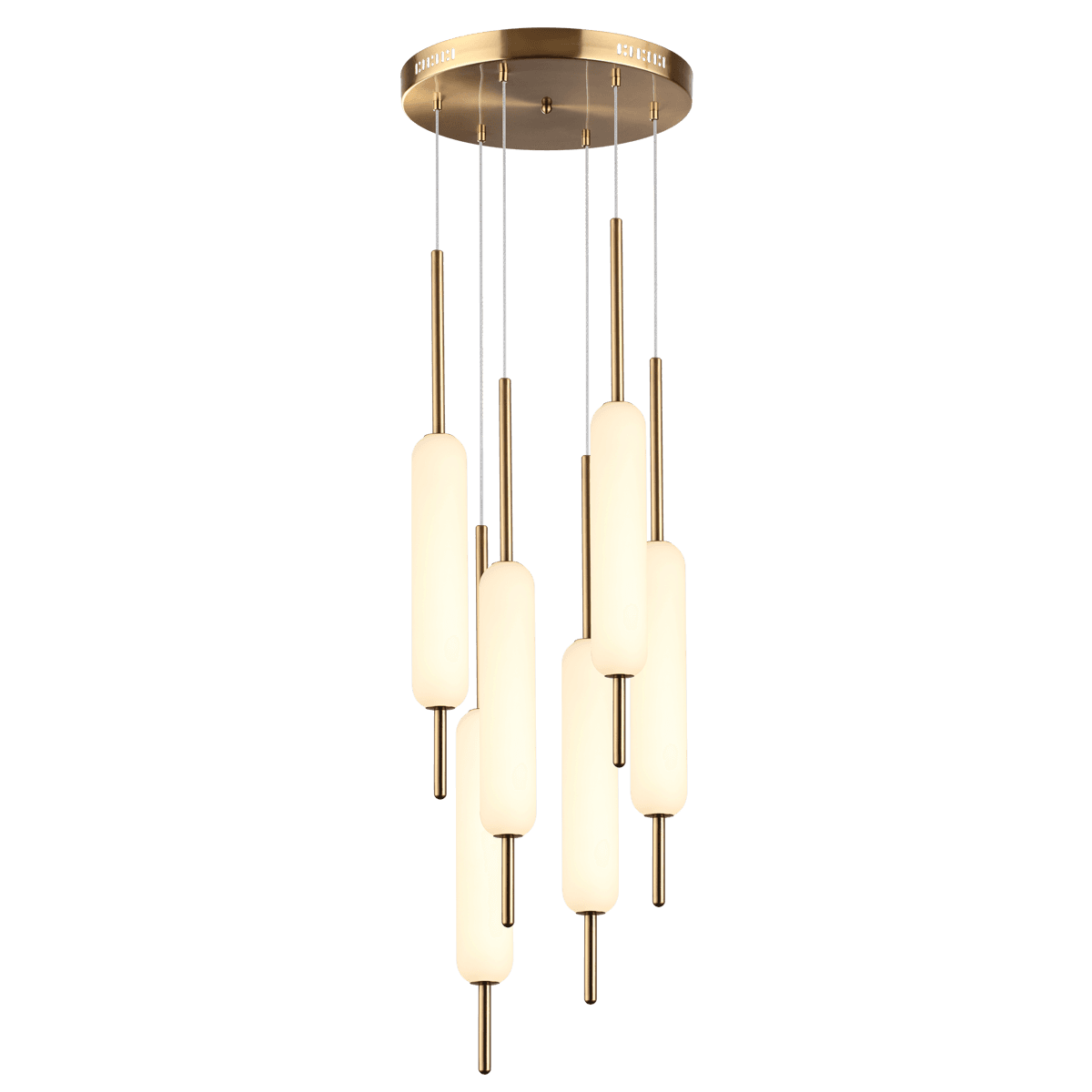 Odeon Light 4794/72L PENDANT ODL21 009 бронзовый/белый Подвес LED 72W REEDS — миниатюра 2
