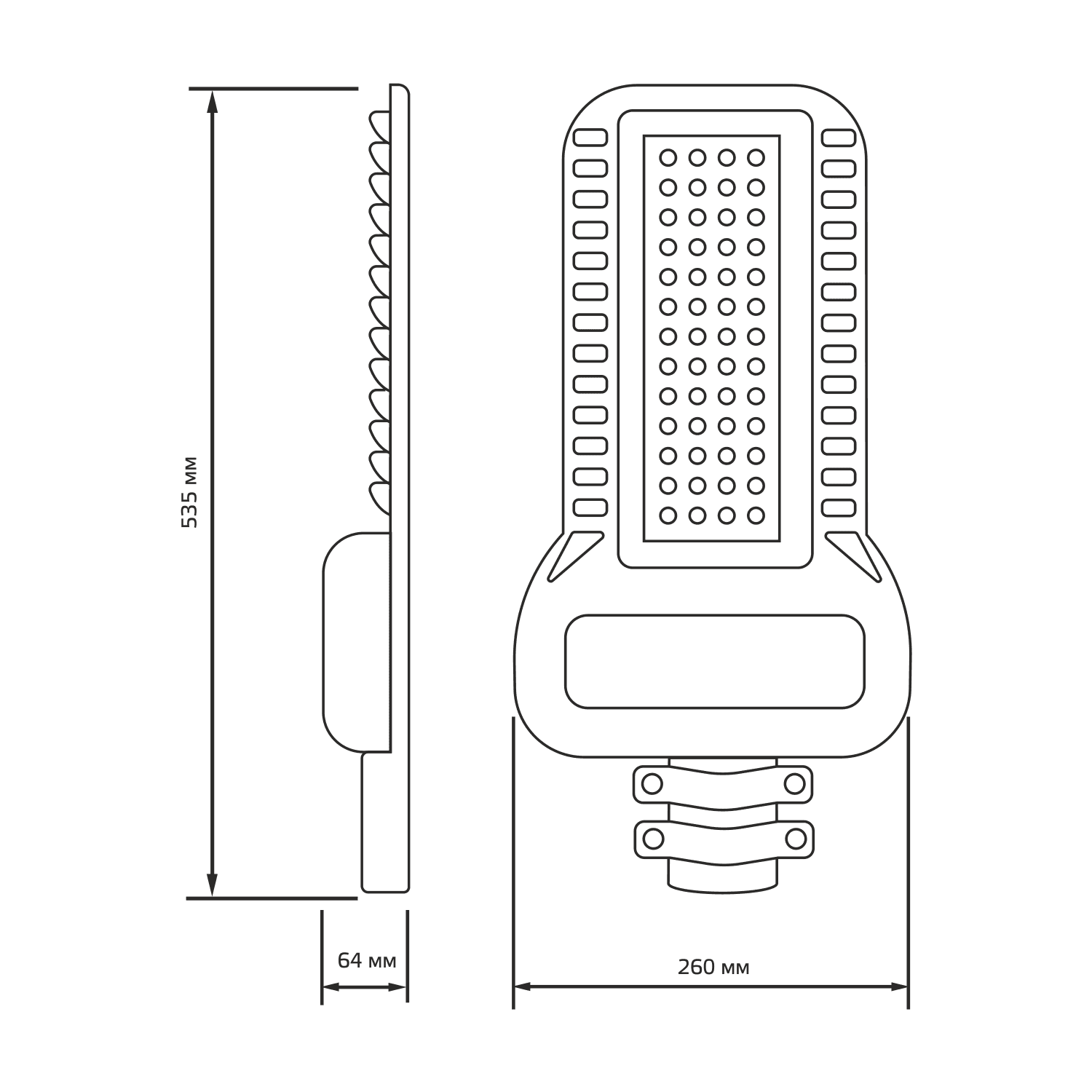 Gauss Светильник уличный Qplus 120W 14400lm 5000K 120-260V IP65 535*260*64мм черный КСС "Ш" LED 629535320 — миниатюра 8