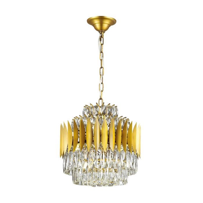 Odeon Light 4123/12 ODL19 439 золото/хрусталь Люстра E14 12*40W VALETTA