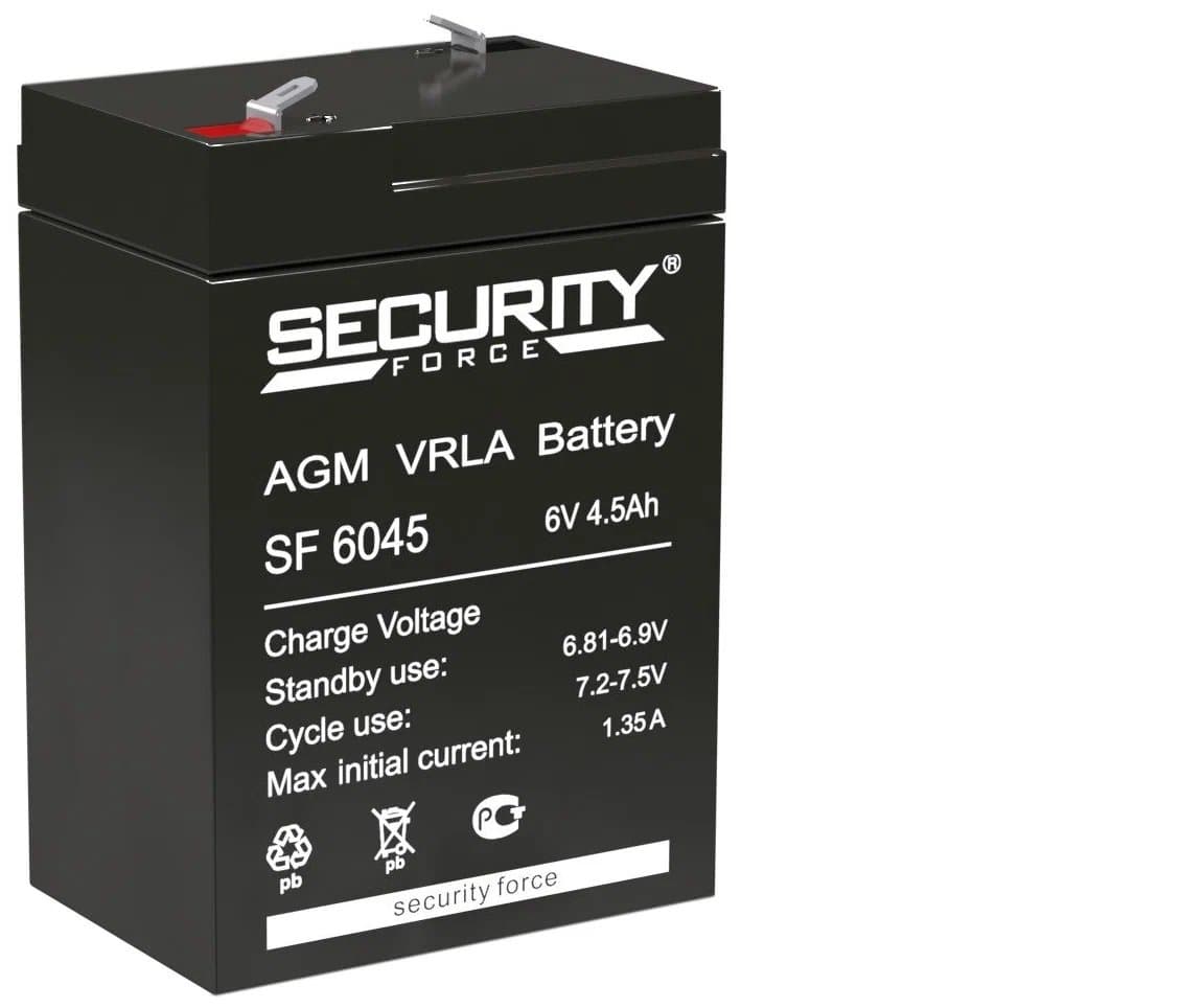 Delta Аккумулятор Security Force SF 6045 (6V/4.5Ah)