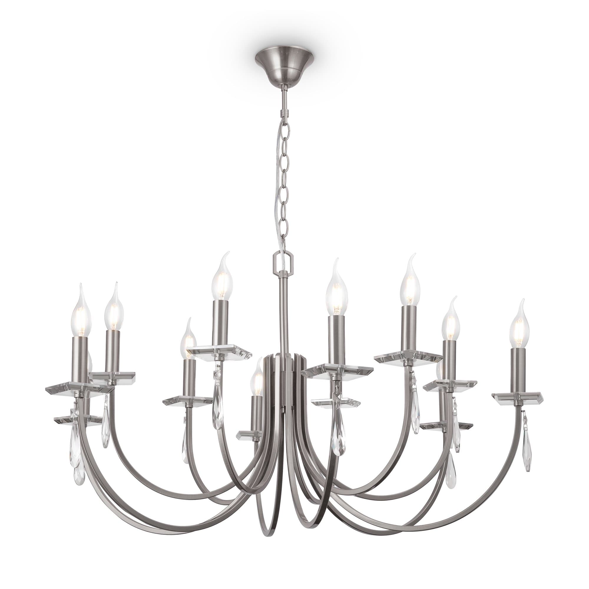 Freya Crystal Никель Люстра FR1006PL-12N — миниатюра 2