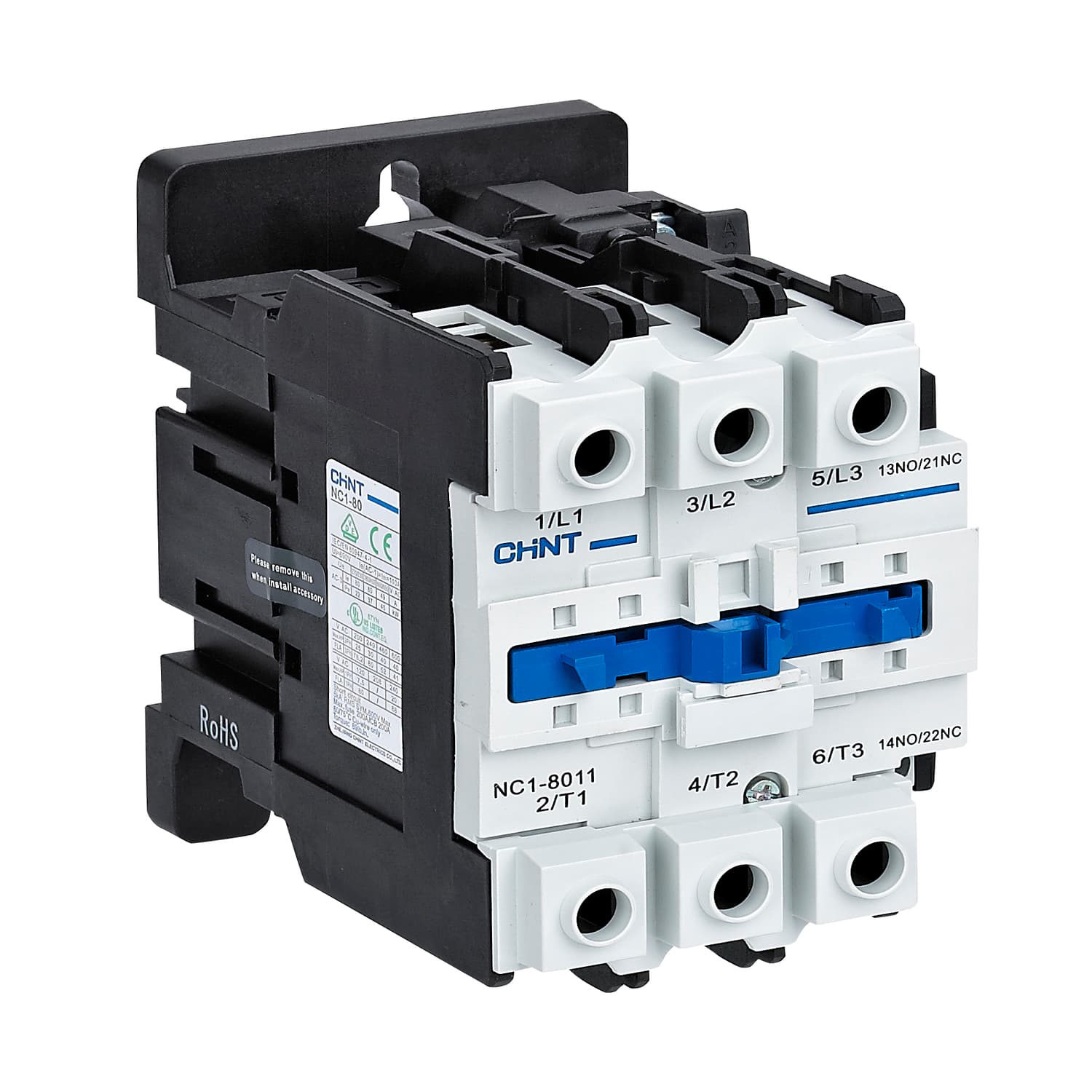 CHINT Контактор NC1-8011 80А 230В/АС3 1НО+1НЗ 50/60Гц (R)