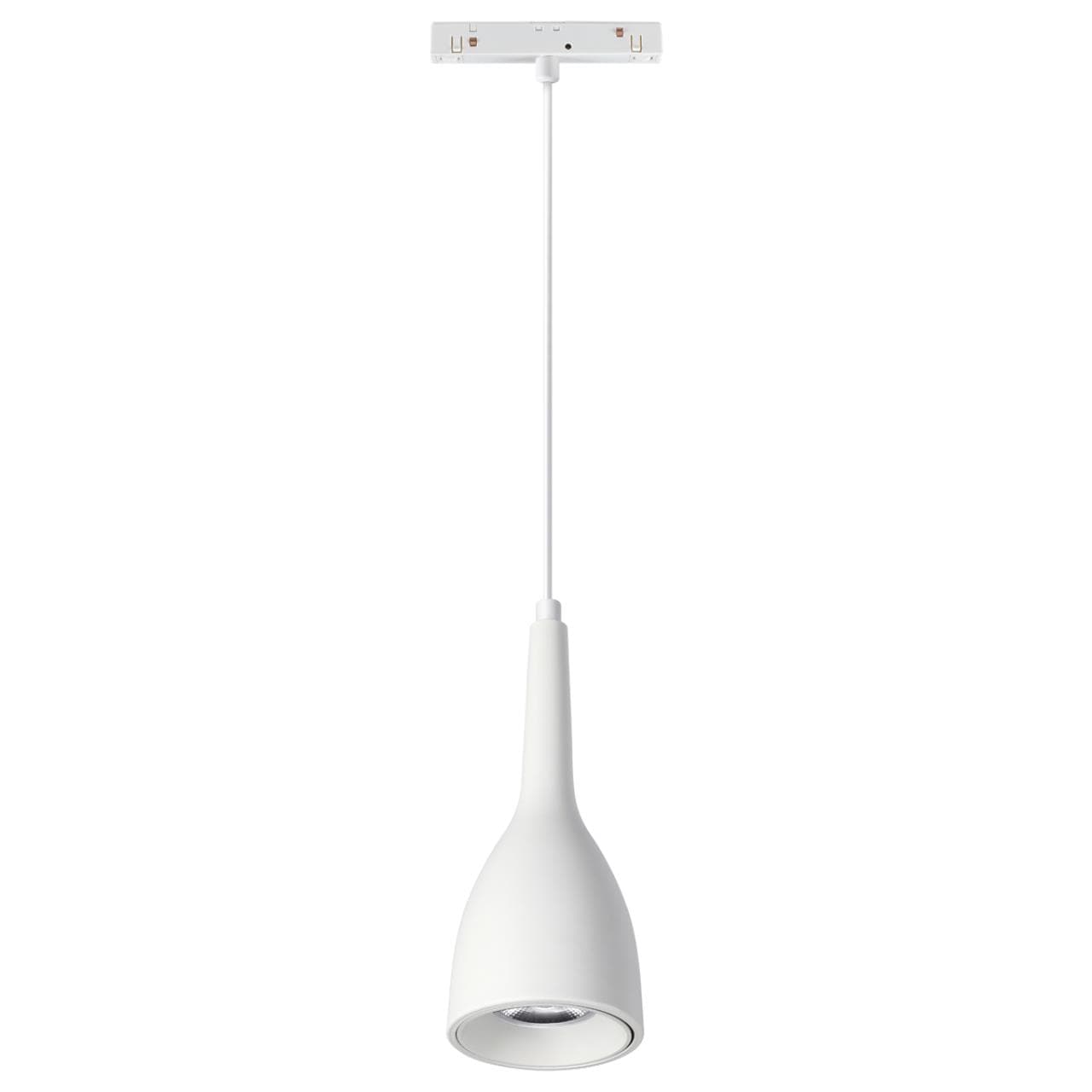 Novotech 358550 SHINO NT21 000 белый Трековый светильник для низков. шинопровода, длина провода 1м IP20 LED 4000K 12W 48V FLUM