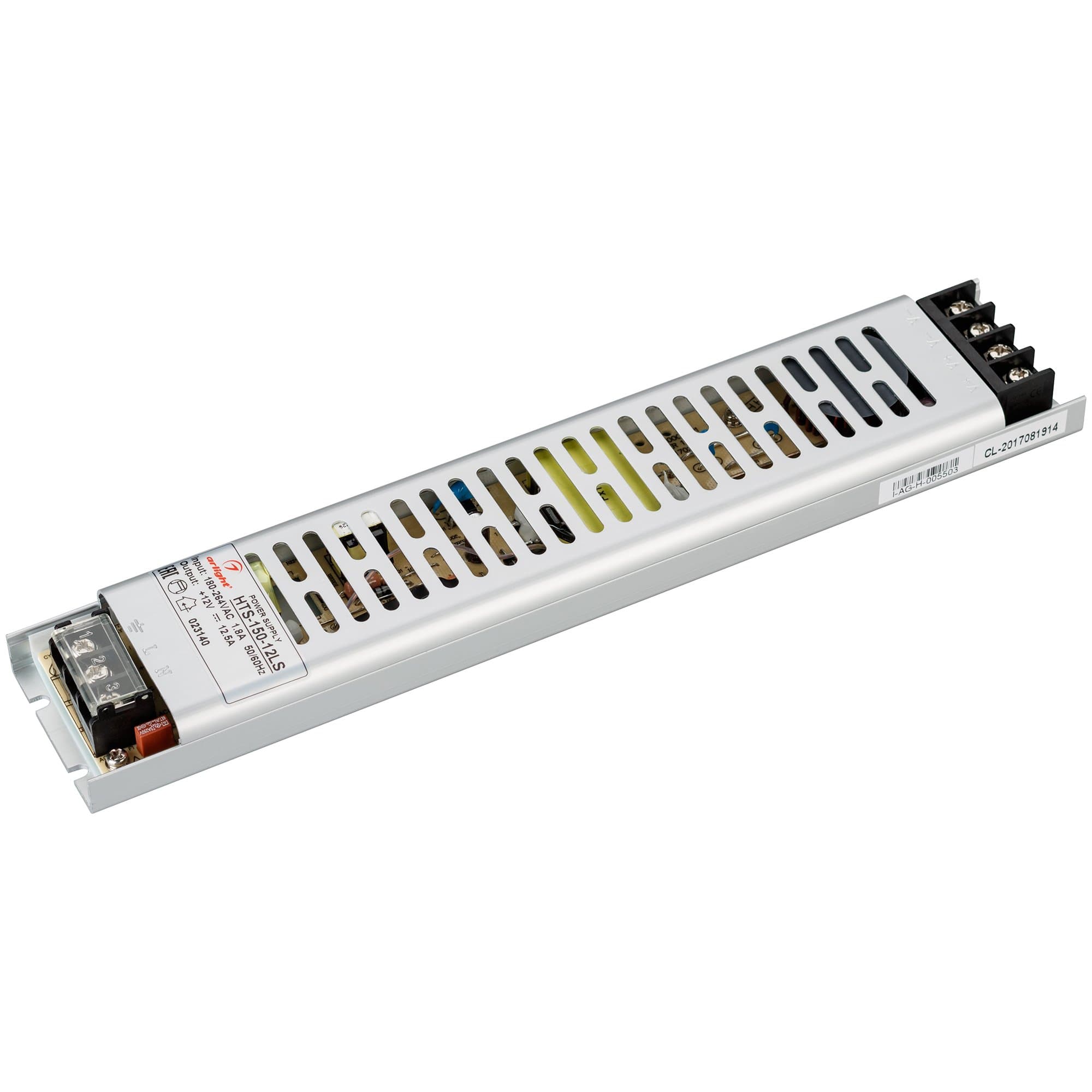 Arlight Блок питания HTS-150-12-LS (12V, 12.5A, 150W) (IP20 Сетка, 3 года) 023140