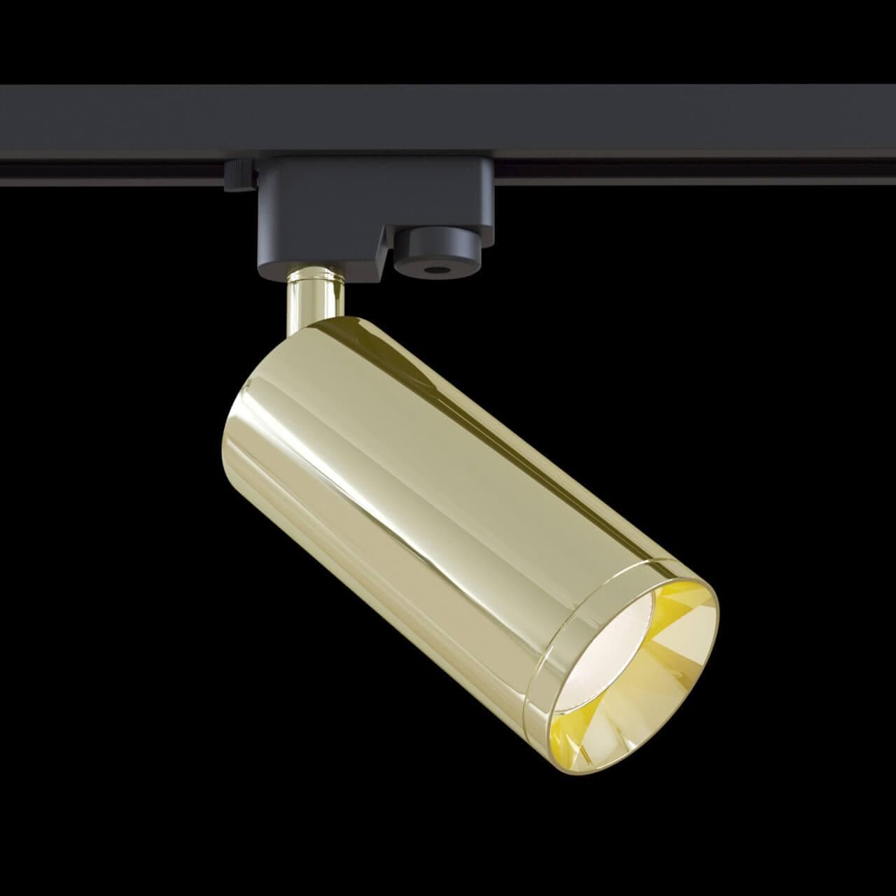 Maytoni Single phase track system Трековый светильник золотой TR004-1-GU10-G — миниатюра 7