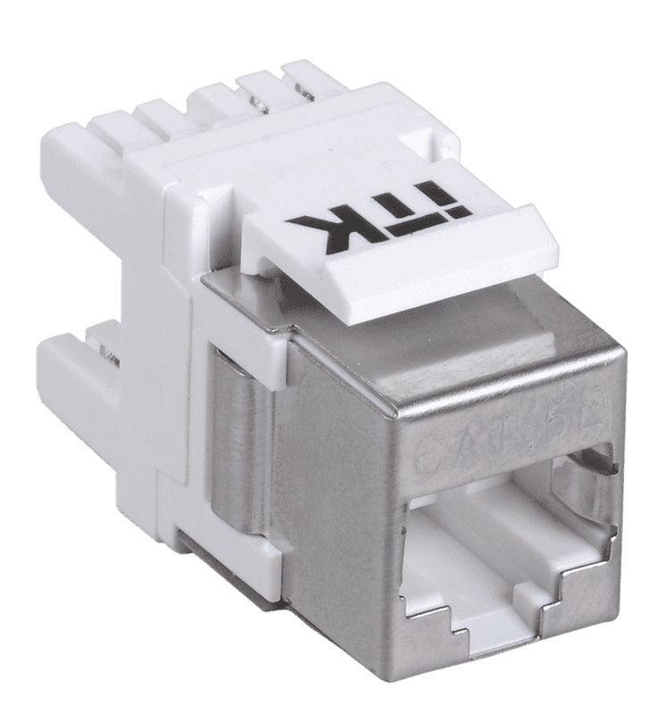 IEK ITK Модуль Keystone Jack категория 6 UTP 110 IDC 180 град. CS1-1C06U-12 — миниатюра 2