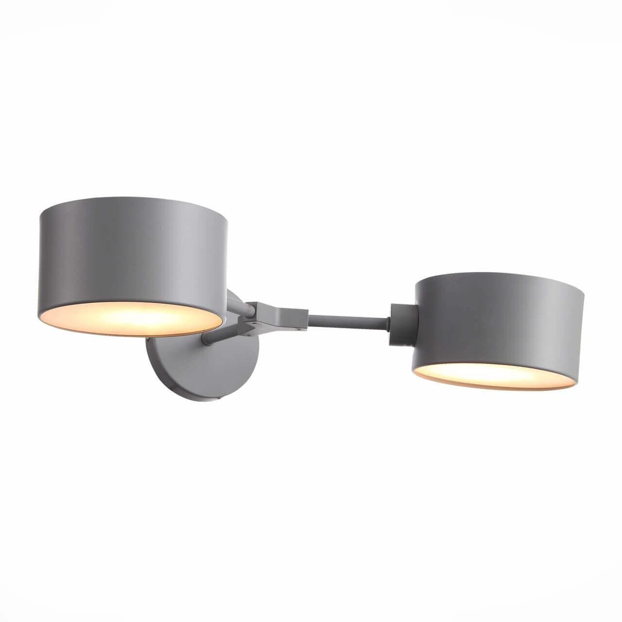Evoluce GIMENTO Серый/Серый SLE183701-02 Светильник настенный E14 2*60W — миниатюра 1