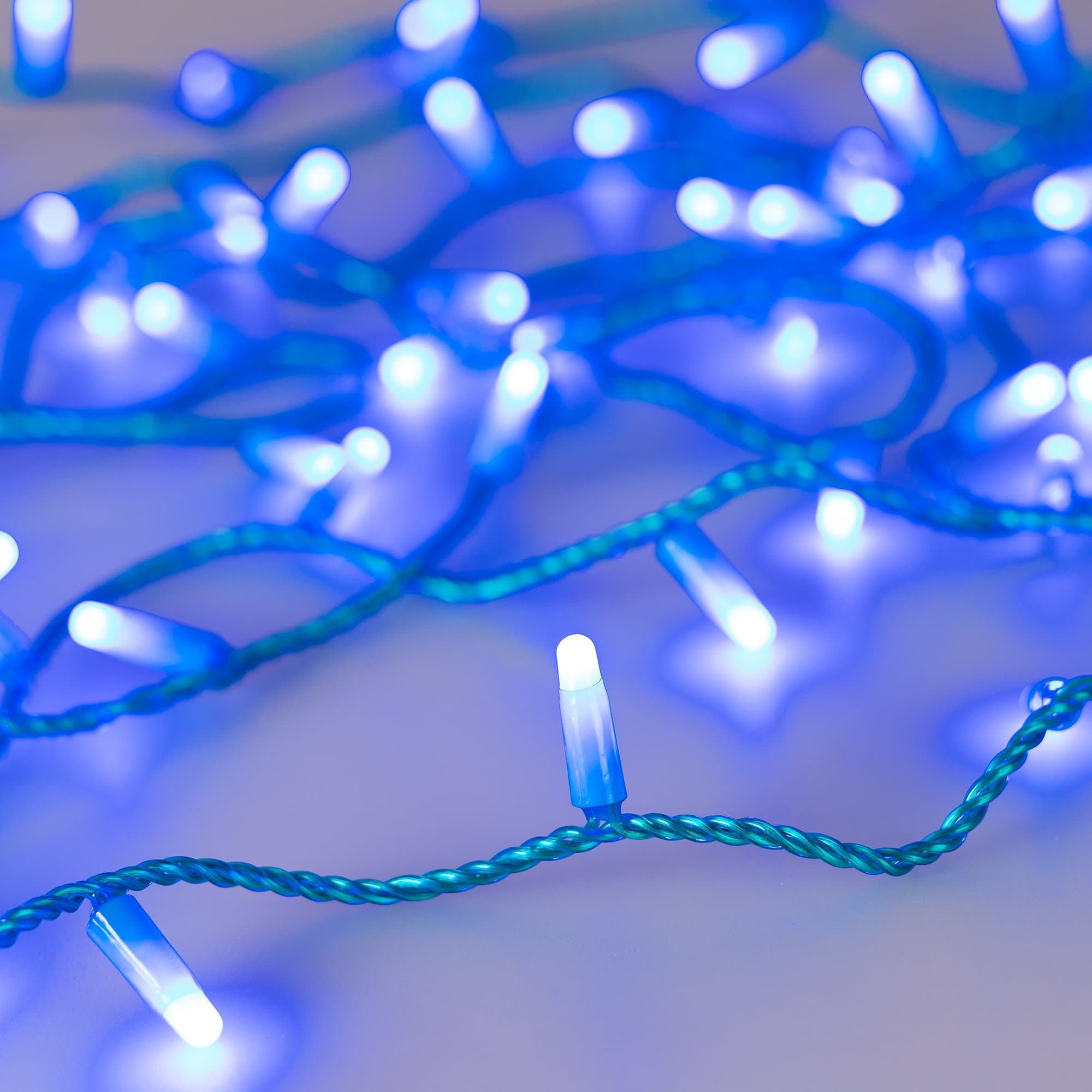 Arlight Светодиодная гирлянда ARD-STRING-CLASSIC-10000-BLUE-100LED-MILK-STD Blue (230V, 7W) (Ardecoled, IP65) 031198 — миниатюра 1