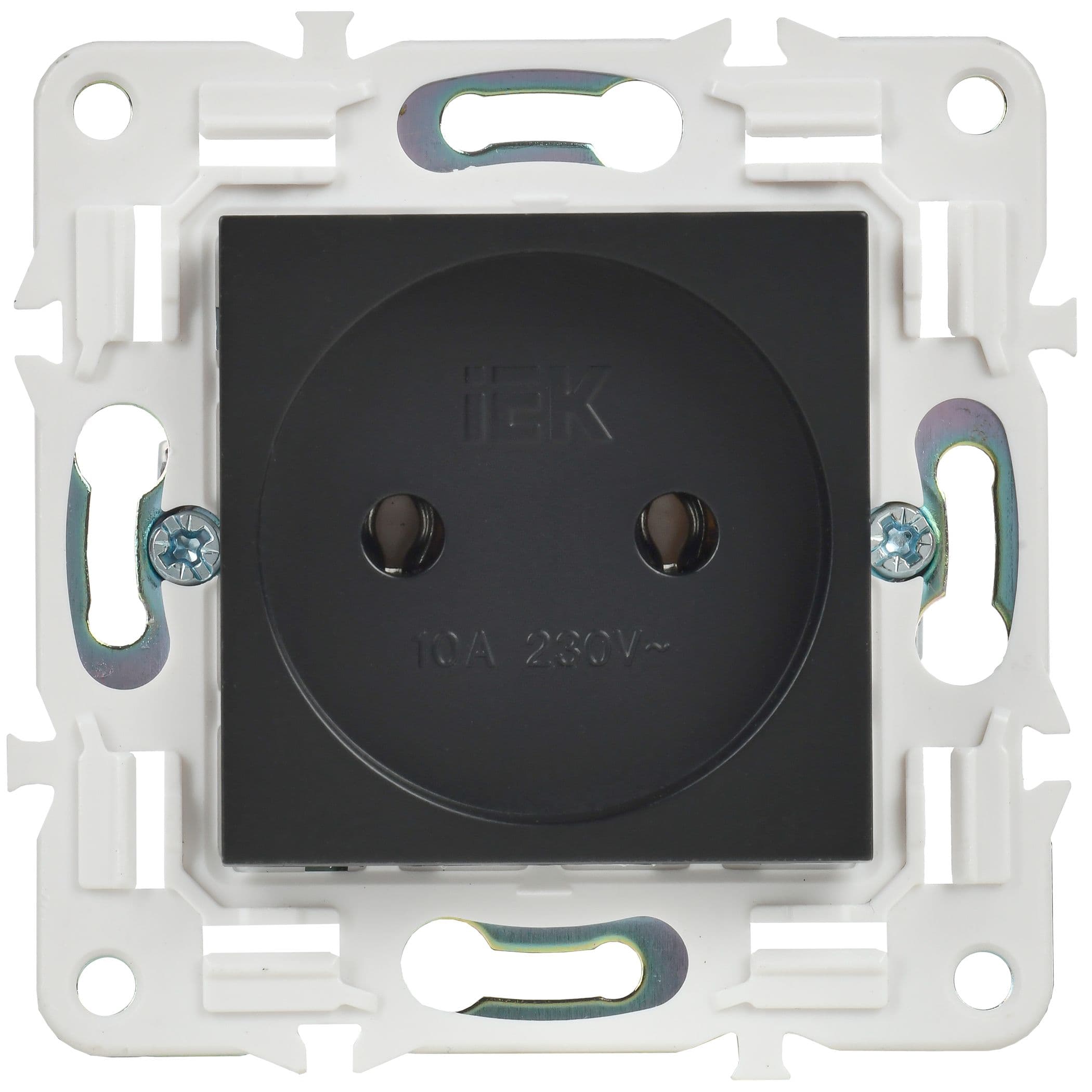 IEK SKANDY Черный Розетка б/з 10А SK-R02Bl — миниатюра 2