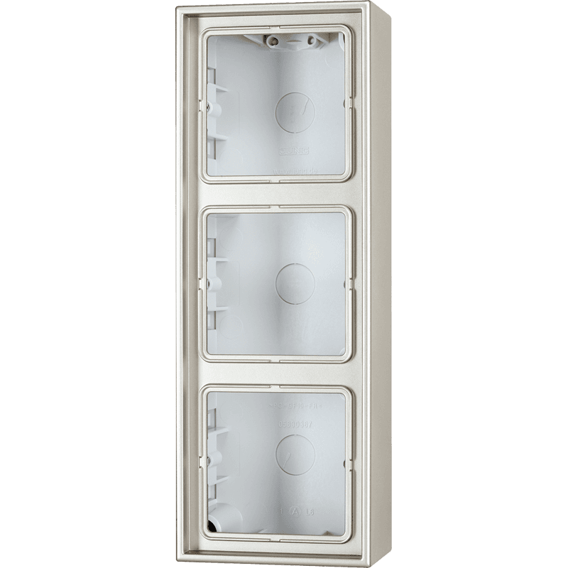 JUNG LS 990 Edelstahl Коробка 3-ая для накладного монтажа ES2583A-L