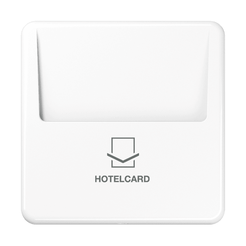 JUNG CD 500/CD plus Белая Накладка карточного выключателя CD590CARDWW