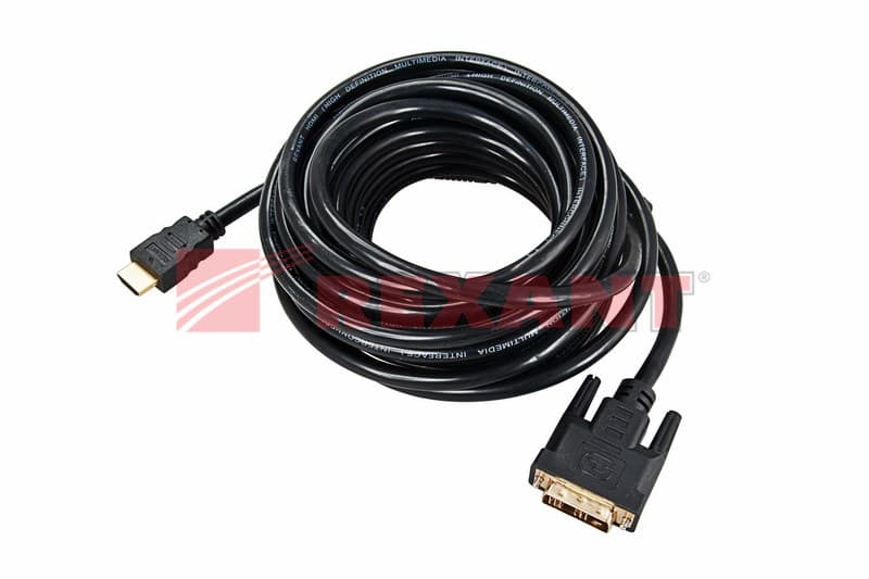 Шнур HDMI - DVI-D gold 7М с фильтрами Rexant 17-6307 — миниатюра 2