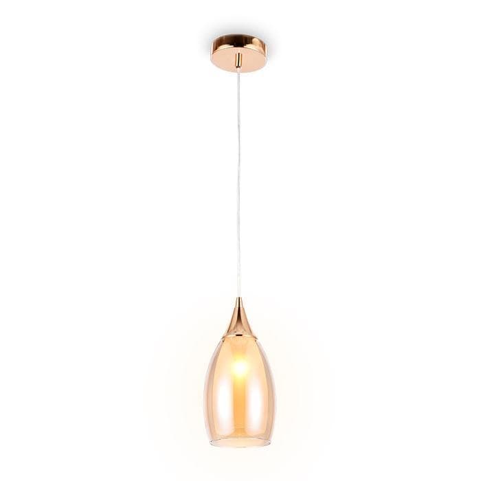 Ambrella Подвесной светильник TR3543 GD/TI золото/янтарь E14 max 40W D130*1000 — миниатюра 1