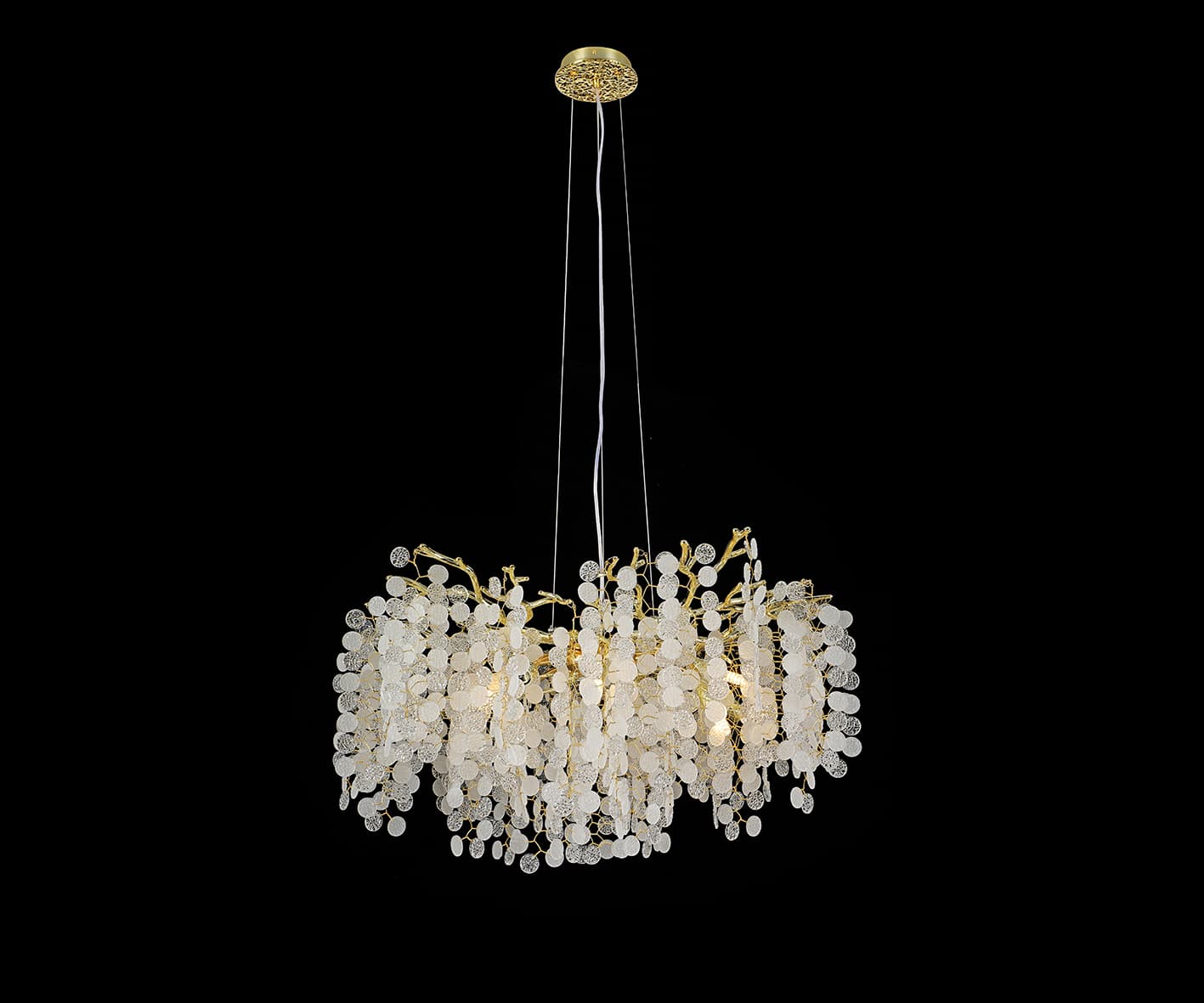 Kink Light 07873-76D,33 Люстра Авани золото d76 h200 G9 10*7W