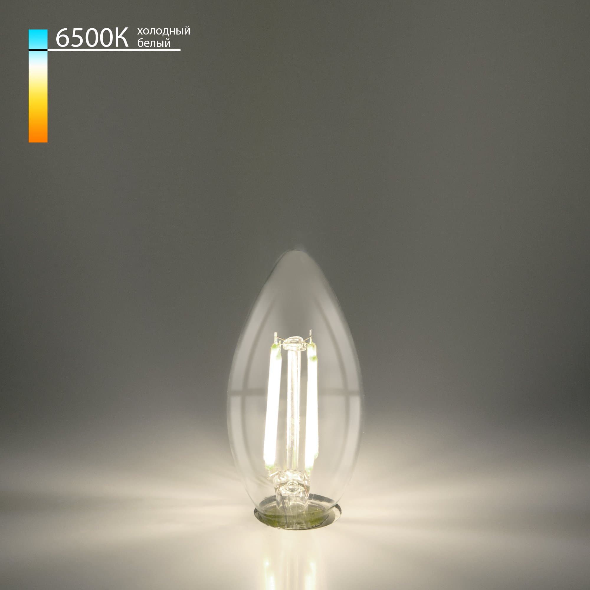 Elektrostandard BLE2759/ светодиодная лампа Свеча F 9W 6500K E27 (C35 прозрачный) a056256