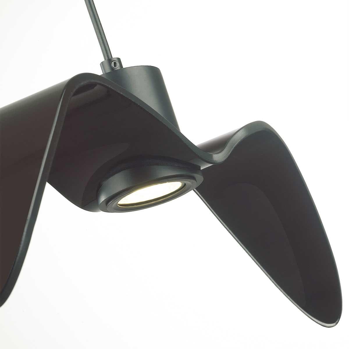 Odeon Light 4902/1C PENDANT ODL22 233 черный/стекло Подвес GU10 1*5W BIRDS — миниатюра 3