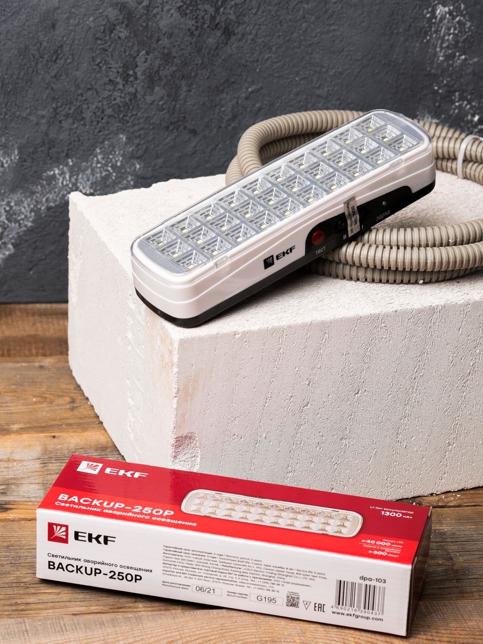 EKF PROxima Светильник аварийного освещения BACKUP-250P пост.действия LED — миниатюра 2