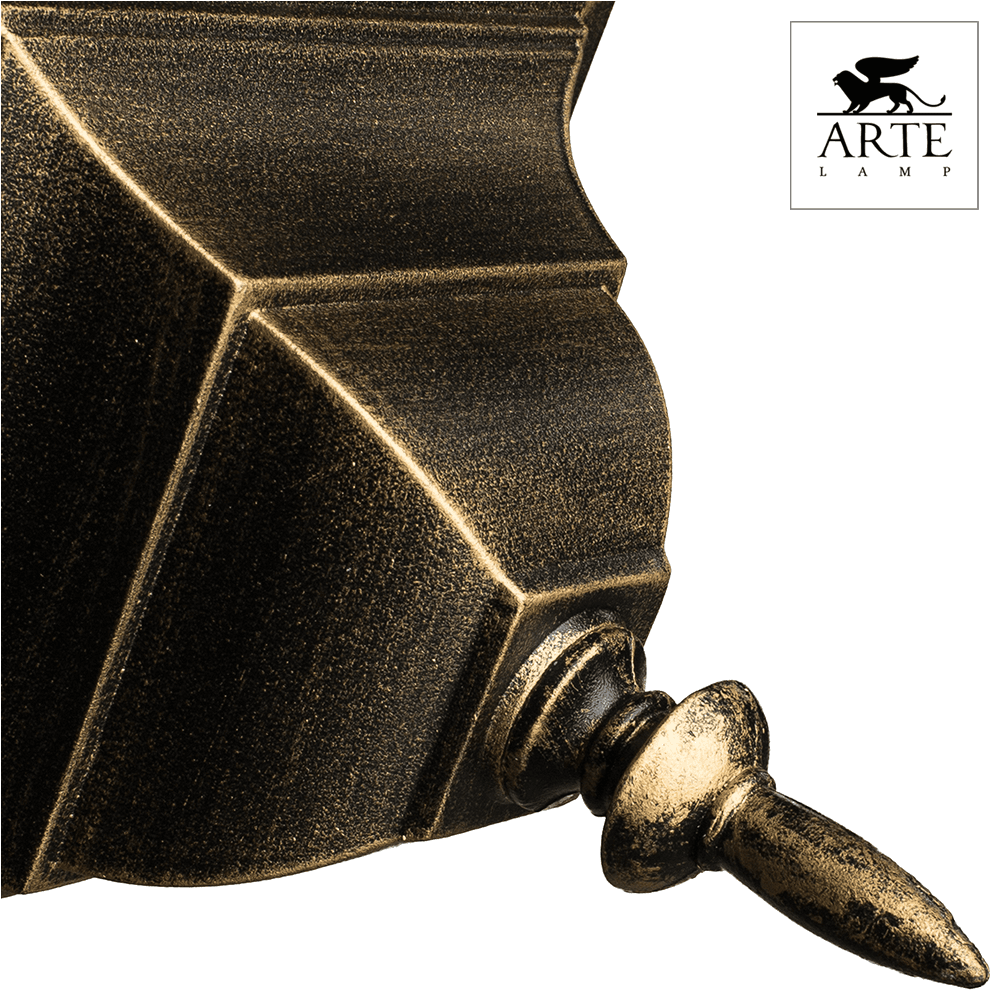 Arte Lamp Berlin Коричневый/Белый Светильник уличный наземный 1x75W E27 A1014FN-1BN — миниатюра 4