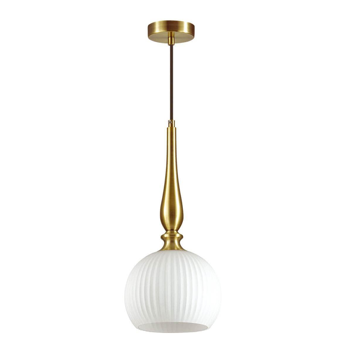 Odeon Light 4767/1 ODL21 белый/бронзовый Подвес E27 60W RUNGA