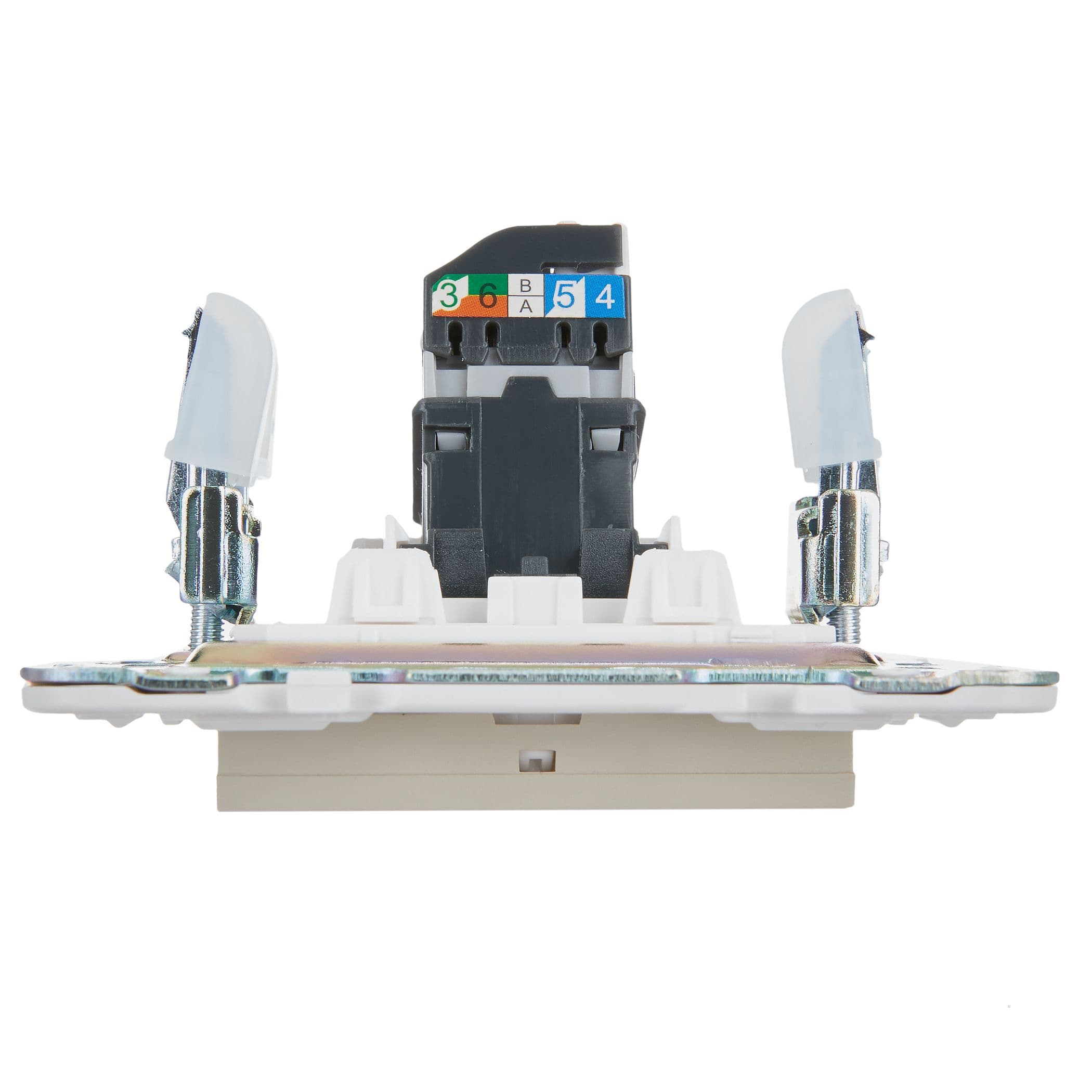 IEK SKANDY Бежевый Розетка компьютерная RJ45 кат.5E SK-K01B — миниатюра 5