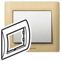 Legrand Galea Life Светлая Кожа/Havana Рамка 1-я 771990 — миниатюра 2
