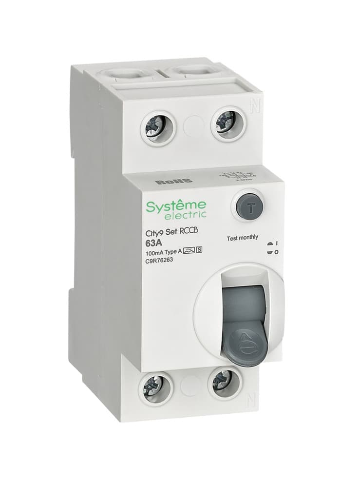 Systeme Electric City9 Set ВДТ 63А 2P 100мА A-S 230В — миниатюра 1