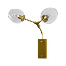 Kink Light 07512-2,33(21) Бра Нисса матовое золото (прозрачные плафоны) w54*30 h50 E27 2*40W