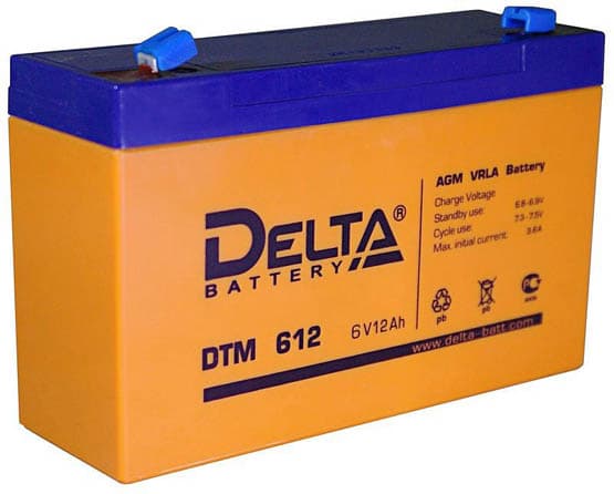 Delta Аккумуляторная батарея DTM 612 (6V/12Ah)