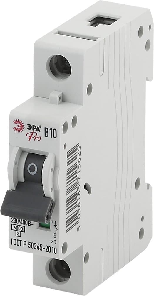 ЭРА NO-901-56 Pro Автоматический выключатель ВА47-63 1P 10А кривая B