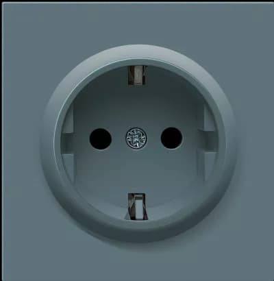 Donel R98 S3010-G20Y  накладка для розетки Schuko с заземлением, со шторками 16A 250 В~, серия DA — миниатюра 2
